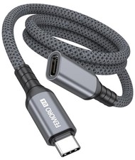 Thunderbolt 4 Extension Cable 3ft, 8K@60Hz/40Gbps/240W USB 4 3 Feet, Grey picture