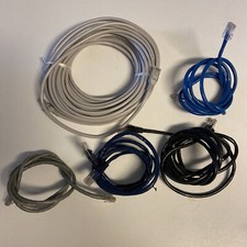 Lot Cat5 Category Cat 5 Router Ethernet Cable 15m 3m Blue Black Grey  5pc 5e picture