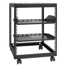 VEVOR 12U 4 Post Open Frame Server Rack Network Enclosure 23''-40'' Adjustable picture