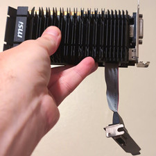 MSI NVIDIA GeForce GT 710 2GB GDDR5 SFF Low Profile Heatsink DVI HDMI picture