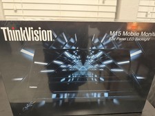 Lenovo ThinkVision M15 15.6 FHD IPS Portable USB-C Mobile Monitor 62CAUAT1WL NEW picture