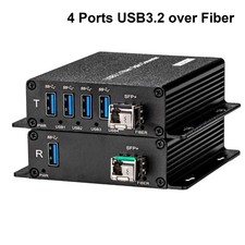 4 Ports USB 3.2 Extender over Fiber Optic 10G SFP transceiver include LC SM 250M picture
