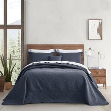 Oversized King Bedspread 138X122 Extra Wide, Ultrasonic Coverlet Bedding Set, Li picture