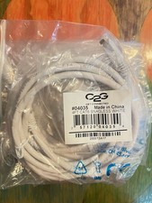 Lot of 5 4f C2G CAT 6 Snagless Ethernet Patch Cable White #04035 New Packages picture