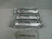 3 Genuine Sony UPP-216HD High Density Printing Paper 216mm X 25m SEALED NO BOX picture