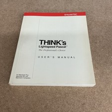 Symantec Think’s Lightspeed Pascal Users Manual for Apple Macintosh picture