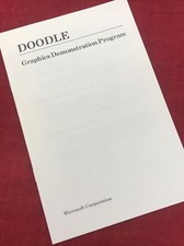 VTG 1983 Microsoft DOODLE Instruction Booklet 99F52B-1 Graphics Demonstration picture