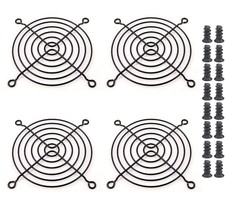 4pcs 92mm Fan Grill 92mm Guard Black with Screws (Black 92mm) picture