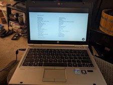 HP ELITEBOOK 2560P - BOOTS TO BIOS - INTEL I5 2540M - 8GB RAM NO HDD/BATTERY picture