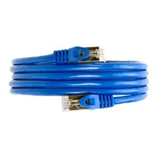Cat7 S/FTP Ethernet Patch Cable 600MHz High-Speed Blue 30FT-200FT Multi Pack LOT picture