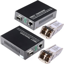 A Pair of 1.25G/S Bidi Gigabit Multi-Mode Fiber Ethernet Media Converter with 2P picture