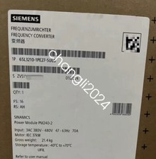 NEW Siemens 6SL3210-1PE27-5UL0 6SL3 210-1PE27-5UL0 G120 POWER MODULE PM240-2 picture