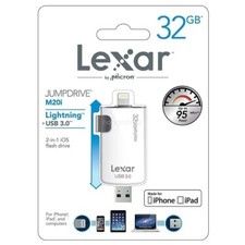 Lexar 32GB 2-in-1 IOS Lightning JumpDrive M20i USB 3.0 Flash Drive picture