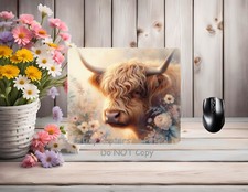 Highland cow themed neoprene PC/laptop Mouse Pad, CHOICE, , gifts picture