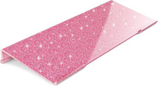 Ergonomic Computer Keyboard Stand - 17 Inch Glitter Pink Acrylic Keyboard Riser picture