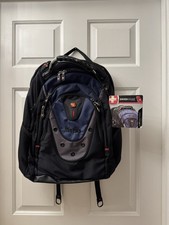 SwissGear Wenger Ibex 17 Laptop Backpack Blue Black TSA SmartScan NWT picture