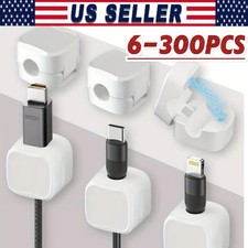 NEW Magnetic Cable Clips & Cord Holder, Under Desk Cable Management Lot picture