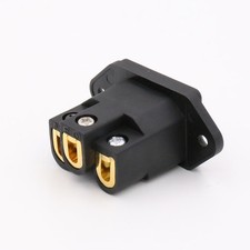 HIFI IEC Inlet AC Socket Audio Grade Pure Copper Gold Plated Black Audio Socket picture