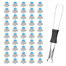 45 PCS Mechanical Keyboard Switches 3 Pin Blue Clicky Switches Dustproof picture