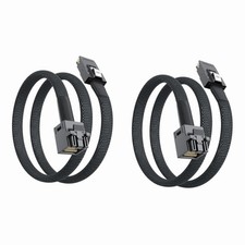 2 PCS SFF8643 To SFF8087 Mini SAS HD Cable 12Gbps 6Gbps 0.8m 2.62ft Wire picture