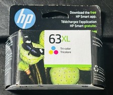 GENUINE HP 63XL High Yield Tri-color Ink Cartridge (F6U63AN) picture