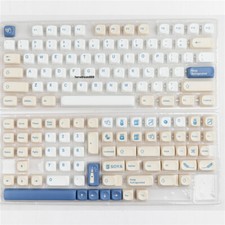 Soybean Milk Theme MOA Height 144 Keycaps PBT Dye-sub New for Cherry MX Keyboard picture
