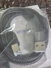 MOSWAG 3.28ft USB A to USB B Printer Cable Braided New picture