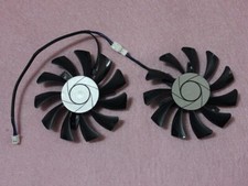 Pair Fans Cooler Fan For MSI GTX 1050 GTX 1050Ti HA8010H12F-Z 75mm Graphics Card picture