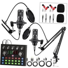 Audio Interface with Voice Changer Condenser for Podcasts - Bundle for 2 picture