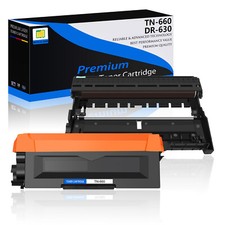 2 Packs Compatible TN660 DR630 Toner and Drum for Brother HL-L2380DW HL-L2300D picture