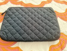 NEW- Vera Bradley Black Laptop Sleeve With Handle- Floral Pattern Inside picture