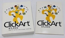 Brøderbund ClickArt 65,000 5 CD's - Click Art Window 95- Vintage picture