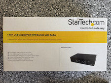 StarTech.com SV431DPUA 4-Port 1:4 DisplayPort USB KVM Switch Audio Auto Scan picture