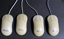 SUN Oracle 370-3632 Type-6 USB CROSSBOW 3-BUTTON USB MOUSE - Yellowed picture