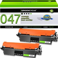 greencycle 047 Toner Cartridge, 2 Blacks M-PAT-CRG047-2PK-1216 picture