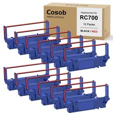 12 Pack Compatible Ribbon Replacement For SP700 Printer SP700 RC700 Black Red picture