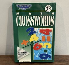 Vintage Math Crosswords PC Game Windows 3.1 Sealed Personal Companion picture