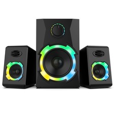40W Gaming Speakers with Subwoofer, Bluetooth & USB, RGB Light, 2.1 Multimedia S picture