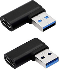 90 Degree USB C to USB a Adapter, Right Angle & Left Angle USB a 3.0 picture