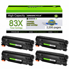 4PK CF283X 83X Toner Cartridge Compatible for HP LaserJet Pro M202dw M225rdn picture