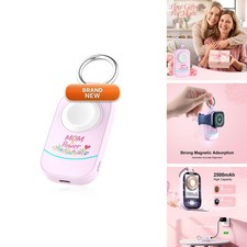 zikker D3 2500mAh Magnetic Charger for Apple Watch Series 11-7/Ultra/SE Pink picture