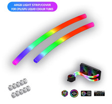 Flexible 5V ARGB LED Neon Tube Light Strip Cover Sleeve For Gaming PC AIO 120 24 picture