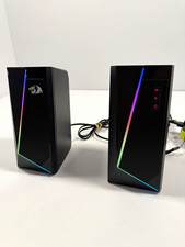 Redragon Anvil GS520 2.0 Wired RGB Gaming Computer Speakers Black USB 3.5mm picture