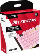 HyperX PBT Keycaps Full 104 Key Set, Double Shot PBT Material English (US), Pink picture