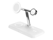 Targus Hyper HyperJuice Qi2 4 in 1 Charging Stand White 4 1 HJ3004WHGL picture