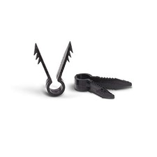  Ethernet and Coaxial Cable Clips for Stucco, Drywall, Brick, 10 Pack Black picture