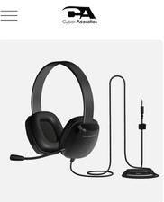 AC-6008 3.5mm Durable Headset Ideal for Grades 6-12 Durable & Large Earcup Black picture