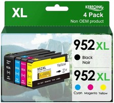 NEW 4PCS Replacement HP 952XL Combo Pack 4 Ink Cartridges - High Yield picture