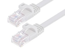 Monoprice Cat6 Ethernet Patch Cable 10ft White For Network Modem Router Xbox PS3 picture