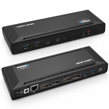 Wavlink USB C Docking Station Dual 4K Displays 65W Laptop  PD Gigabit Ethernet picture